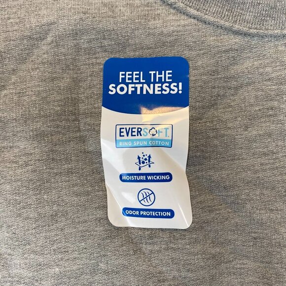 NWT Fruit Of The Loom Men's Eversoft Fleece Sweatshirt Size 2XL Gray Crew Neck - Picture 6 of 9